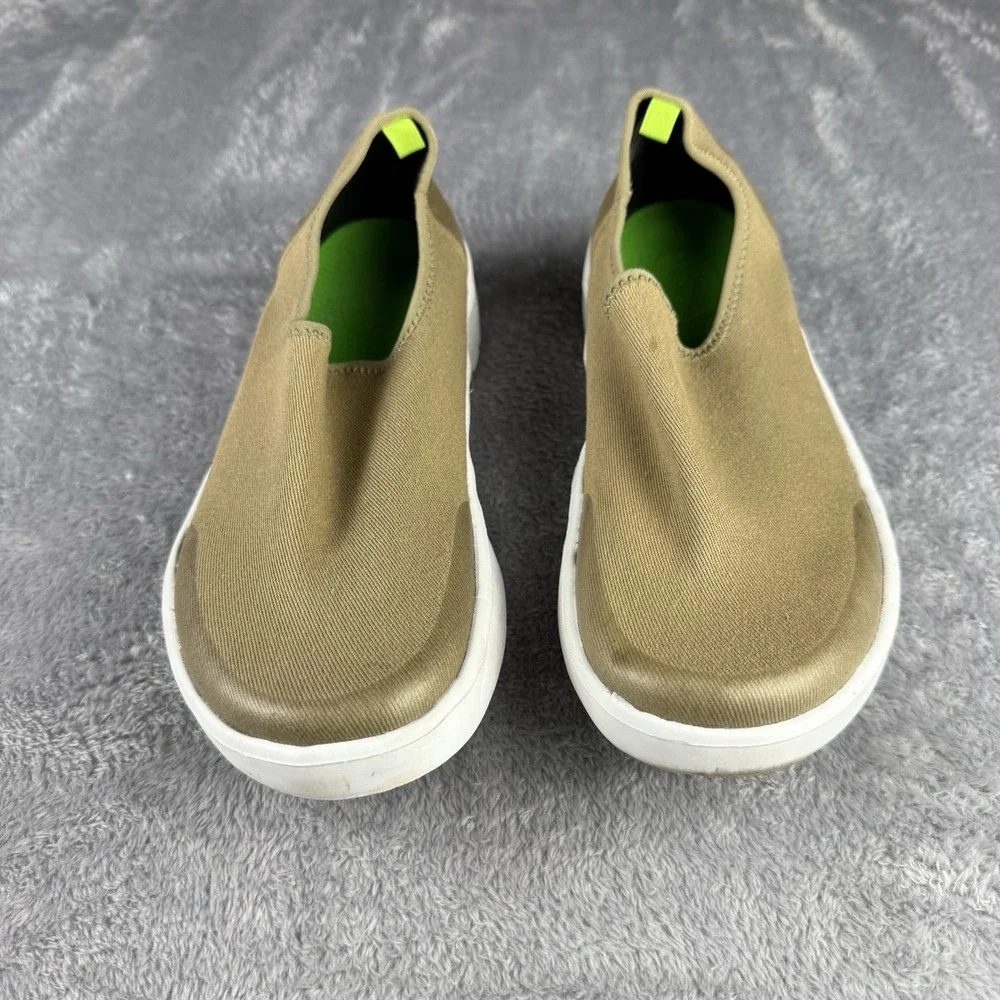 OOFOS OOmg Eezee Low Recovery Shoes Women's 8.5 Taupe /white Orthotic Support